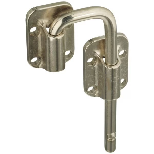 Nickel Silver Steel Sliding Door Latch, National Hardware, Mfr#: N238-972